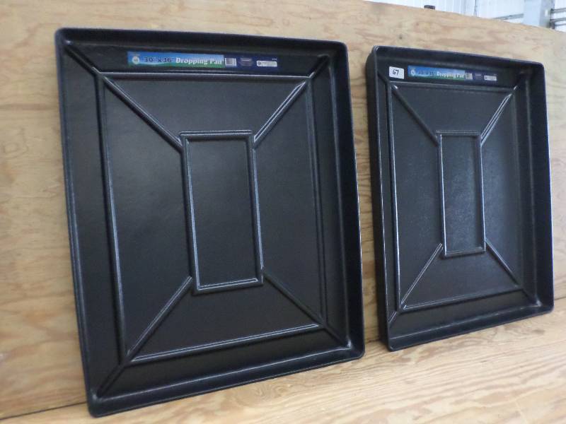 (2) New 30x36 Plastic Dropping Pa...