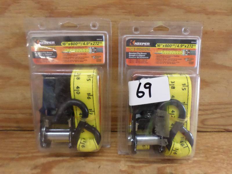 (2) New Keeper 16ft 600# Ratchet St...