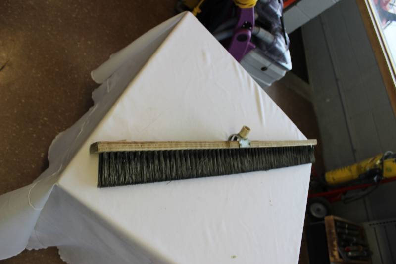 Concrete broom