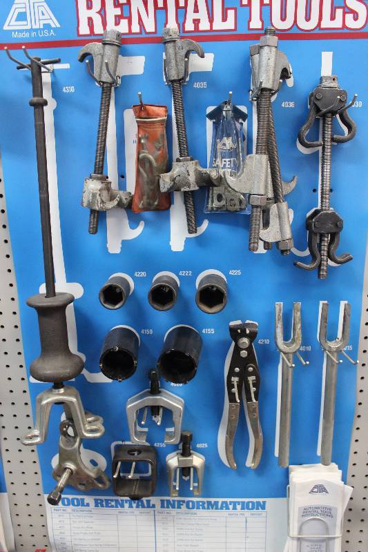 Display Of Automotive Tools