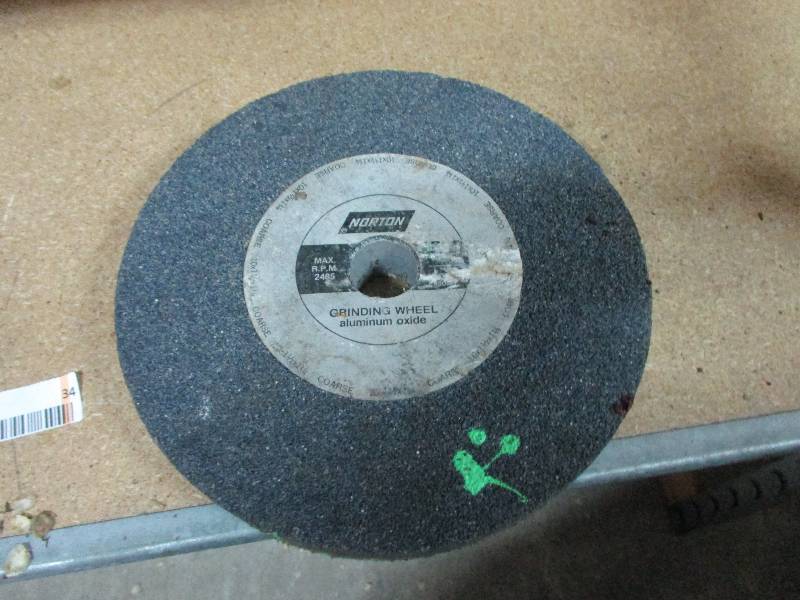 lot 34 image: Norton grinding wheel