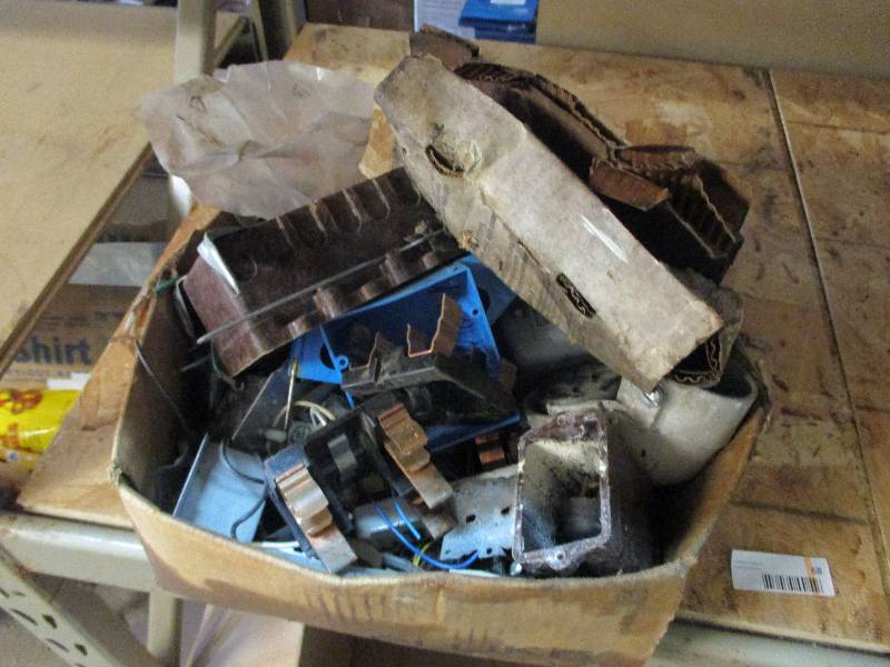 lot 68 image: box of electrical supplies