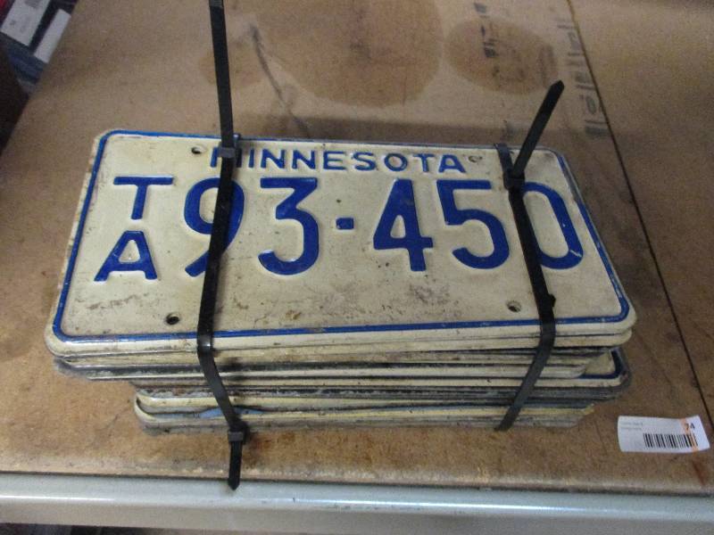 lot 74 image: License plates
