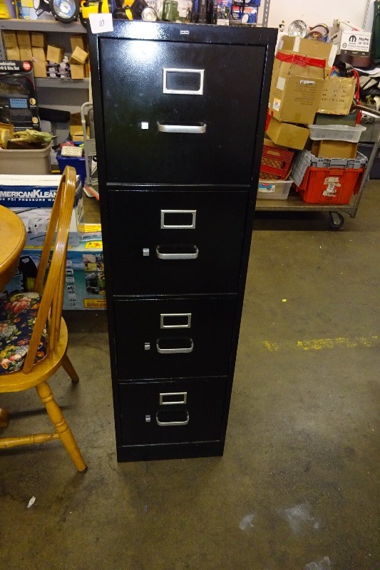 4 Drawer tin filing cabinet