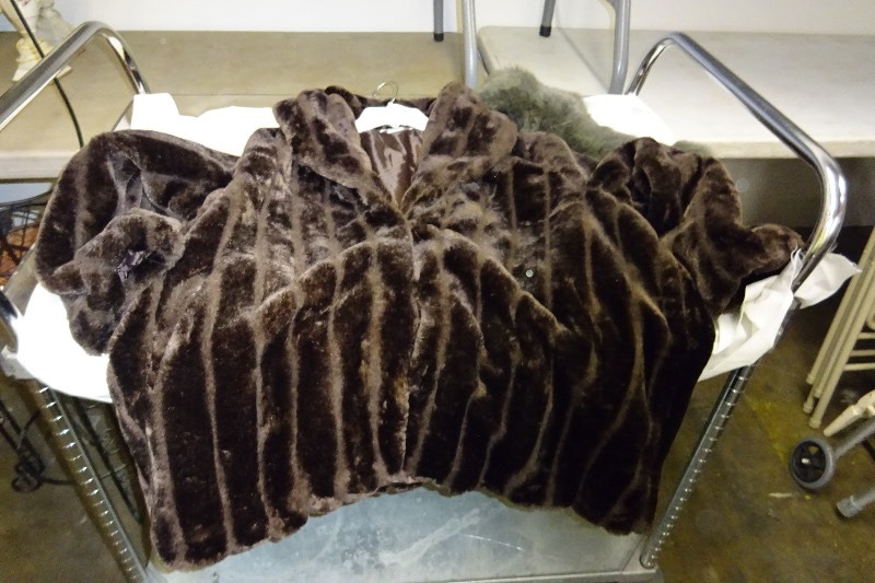 2x Faux Fur Mink Jackets