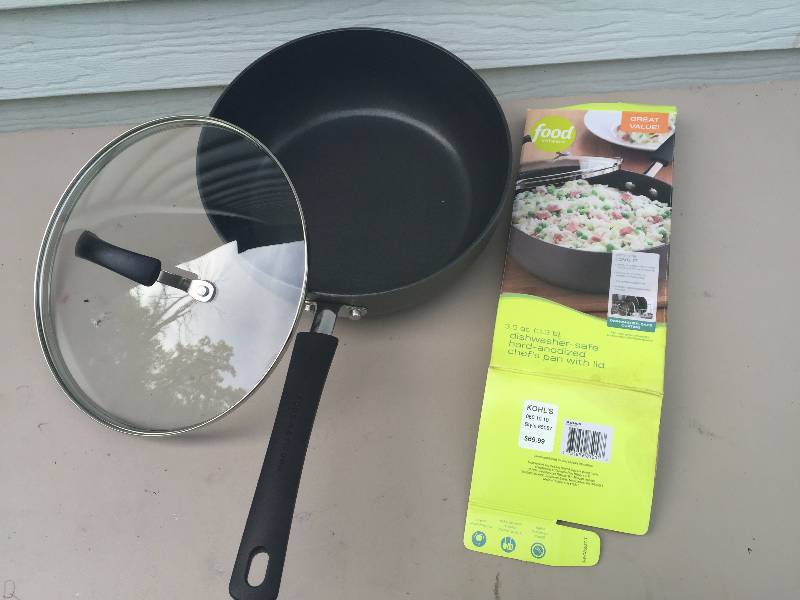 lot 13 image: NEW Food Network 3.5 qt Chefs Pan