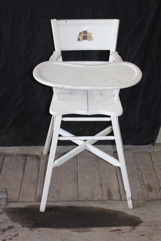 lot 6 image: Antique High Chair
