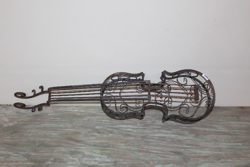 lot 15 image: Metal Art Deco Violin