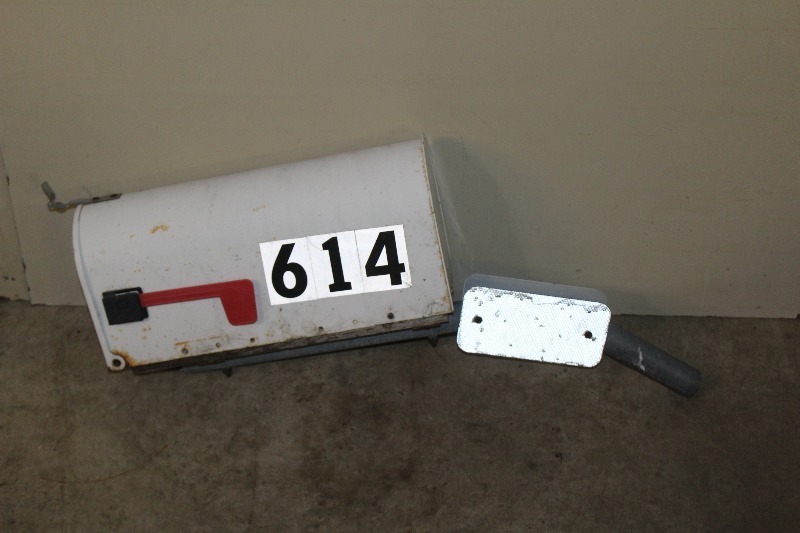 lot 110 image: Steel Mailbox