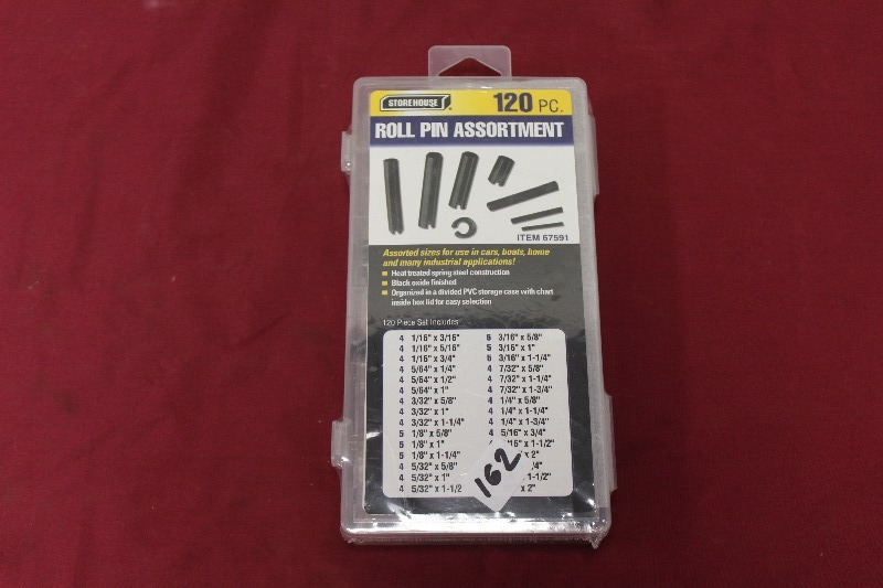 lot 162 image: Roll Pin Asortment