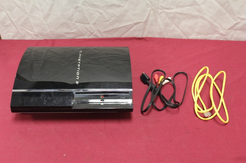 lot 174 image: Playstation 3 with Cords