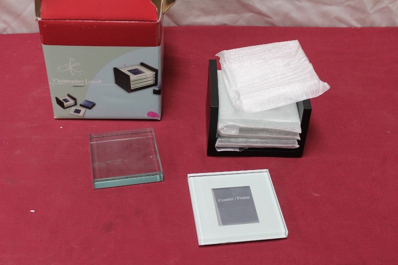 lot 191 image: Photo Coaster and Paperweight Set