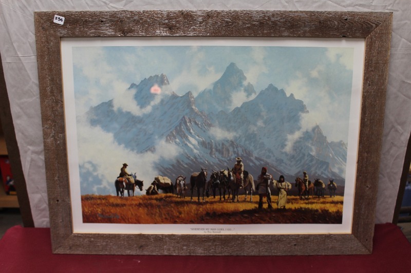 lot 235 image: Framed Print