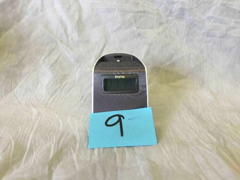 lot 9 image: Ihome docking a FM clock radio with a lightning dock connector for iPhoneiPod