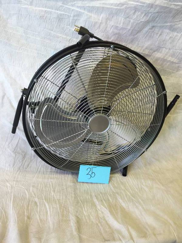 lot 35 image: 20 in. HV Shroud Floor Fan Model # HF20-T3
