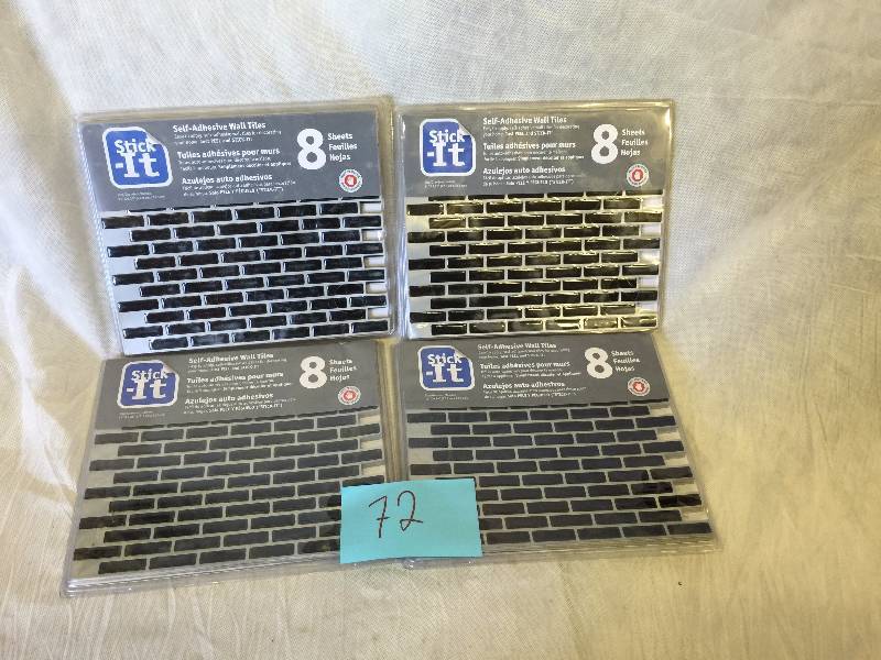 lot 72 image: Smart Tiles 10.20 in. x 9.10 in. Mosaic Adhesive Decorative Wall Tile