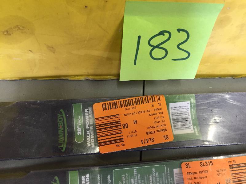 lot 183 image: Lot of 6 Lawnboy 20 Walk Power Mower Blades