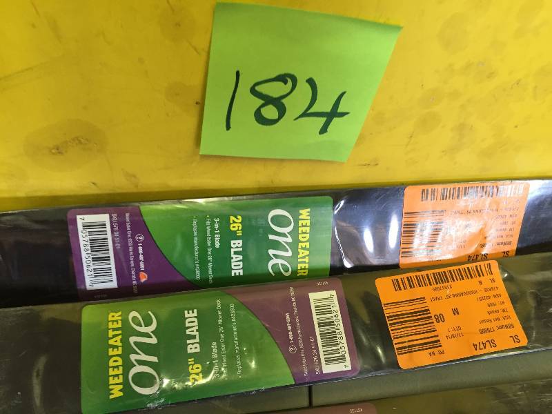 lot 184 image: Lot of 6 Weedeater ONE 26 Blades