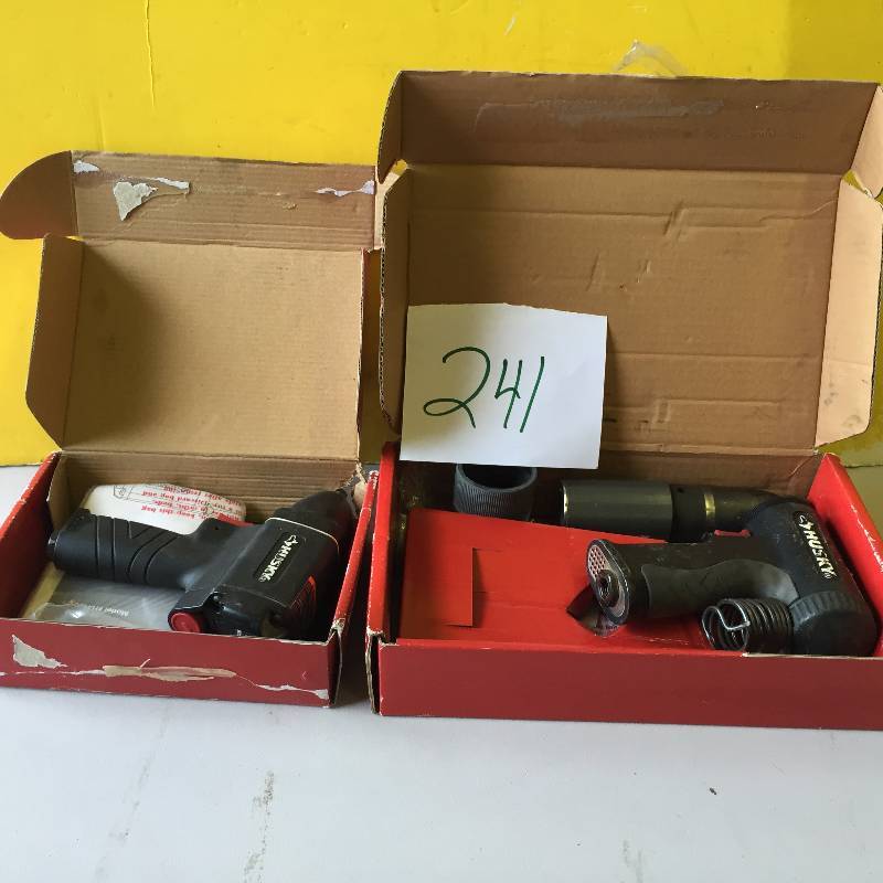 lot 241 image: Lot of 2 Air Husky Tools