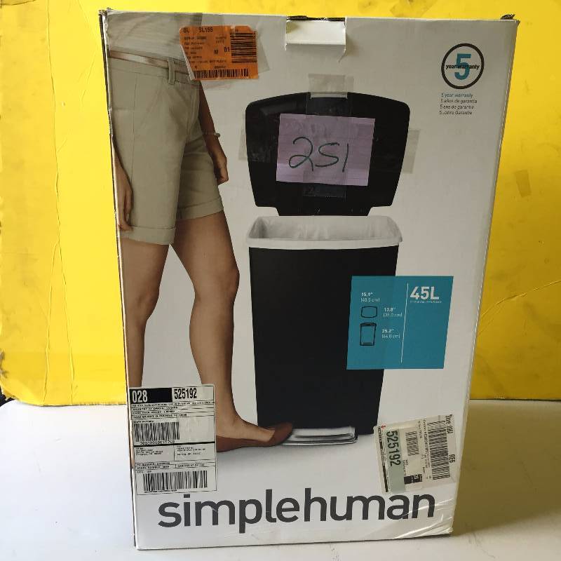 lot 251 image: Simple Human Garbage Can