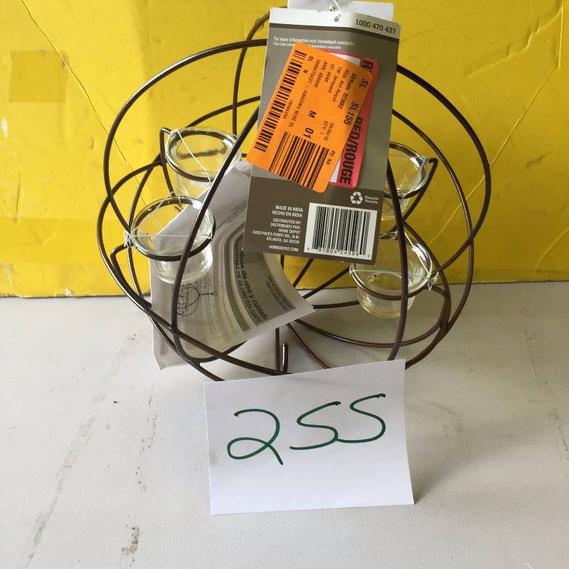 lot 255 image: Hanging Wire Globes