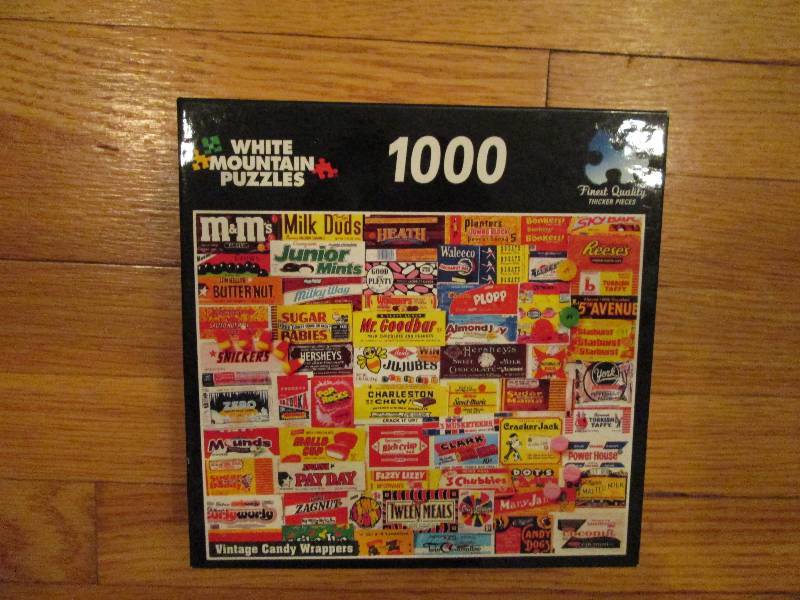 1000 pice puzzle of vintage candy w...