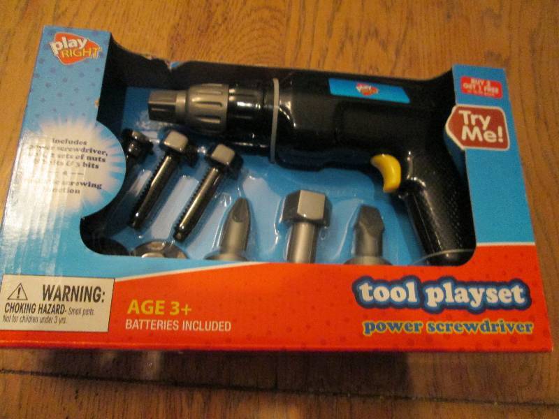 play right tool playset power screw...