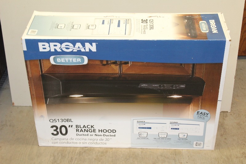 Broan 30 Black Range Hood