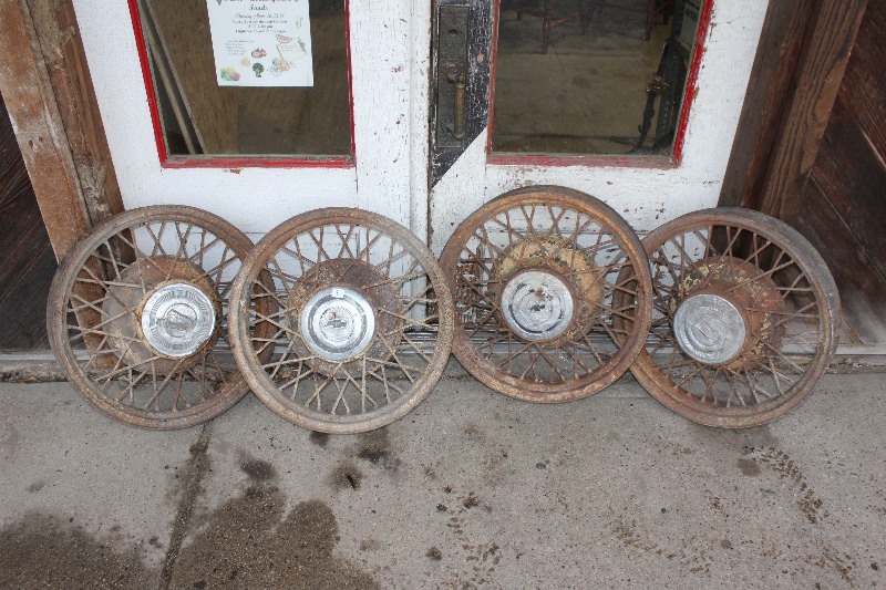 1920s Chevrolet Wire Spoke Wheels, Set of 4
