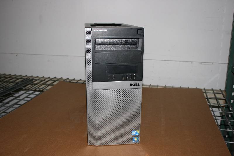 lot 4 image: Dell Optiplex 960 Computer Tower wWindows 7 Pro 4GB Memory 250GB Hard Drive Core 2 Duo 3.16 GHZ Processor.