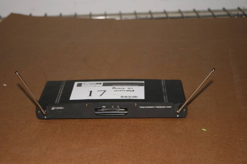 lot 17 image: Azden True Diversity Receiver Model 311DR Tested & Powers On.