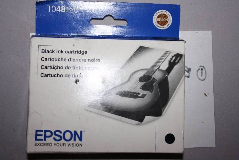 lot 80 image: Replacement Print Cartridge For Models Epson T048120 Black.