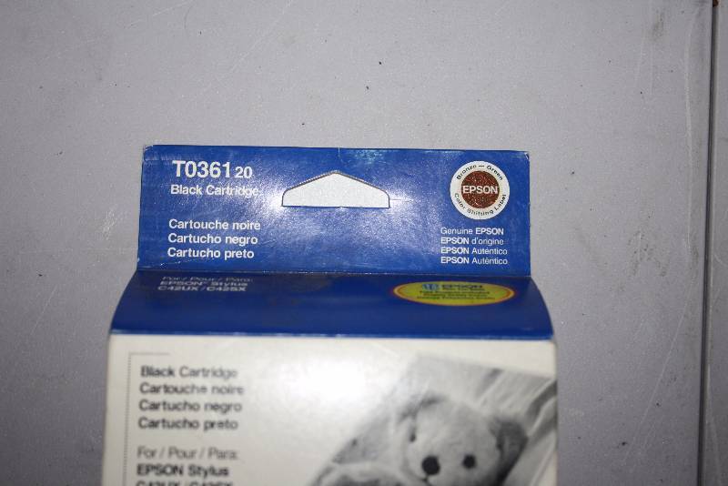 lot 68 image: Replacement Print Cartridge For Models Epson T036120 Black.