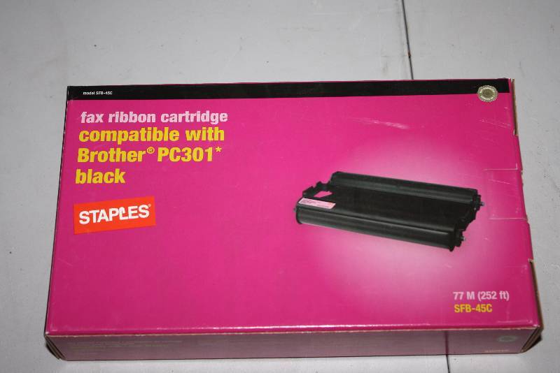 lot 70 image: Brother PC301 Fax Ribbon Cartridge Black.