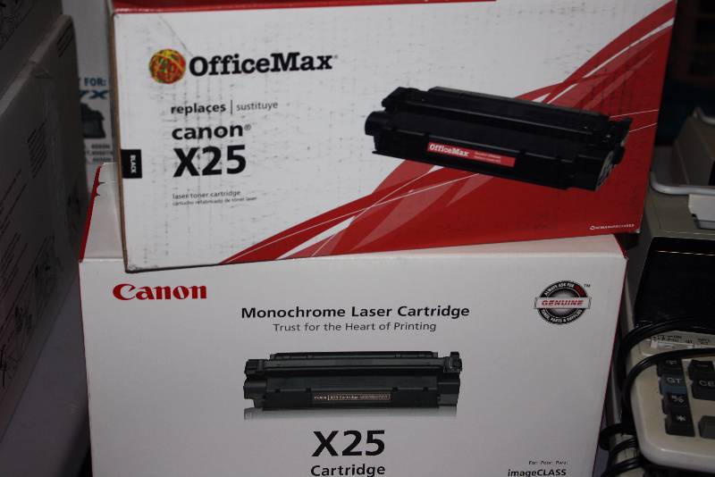 lot 38 image: Lot of (2) Canon X25 Toner Cartridges.