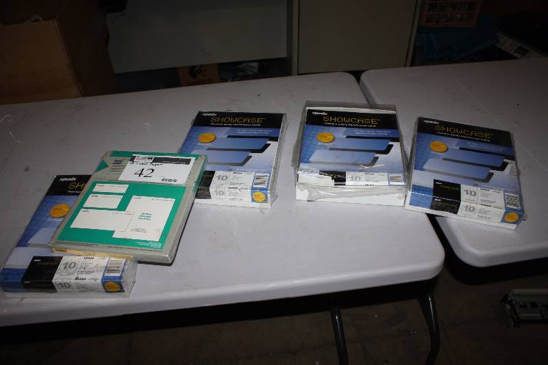 lot 42 image: Lot of (5) Label Paper XPEDX Showcase X5310 White Copier Labels And More.