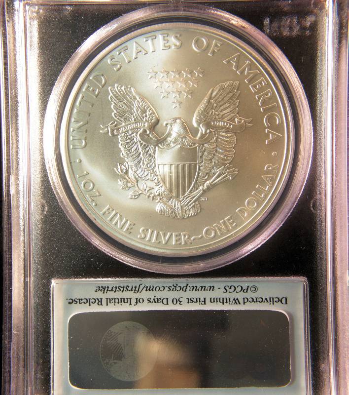2013 S SILVER EAGLE PCGS MS 69 FIRST STRIKE