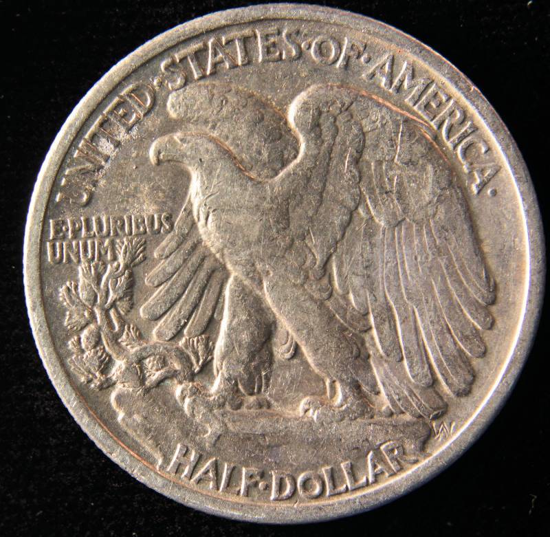 1935 WALKING LIBERTY SILVER HALF DOLLAR VF