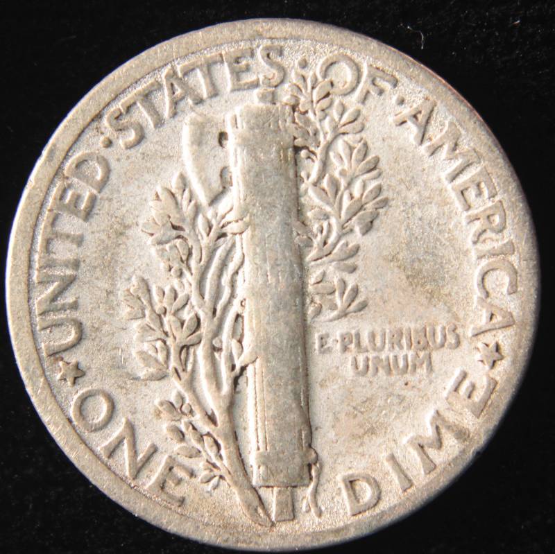 1936 MERCURY SILVER DIME VG