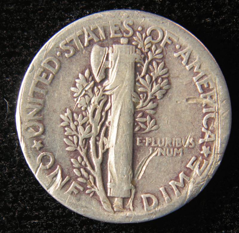 1940 MERCURY SILVER DIME VG