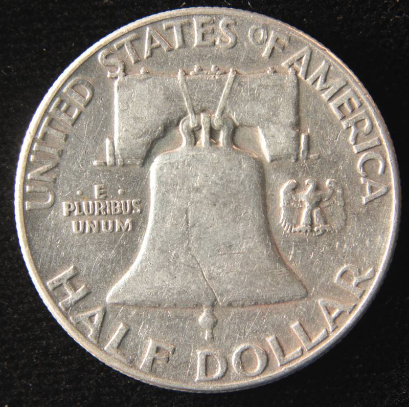 1954 FRANKLIN SILVER HALF DOLLAR