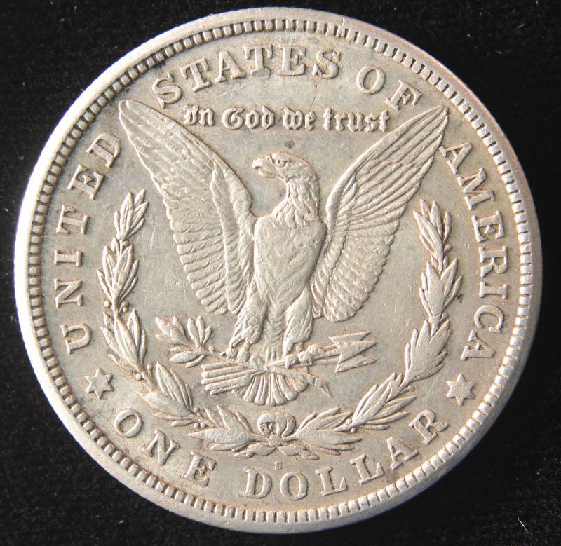 1921 S MORGAN SILVER DOLLAR VF