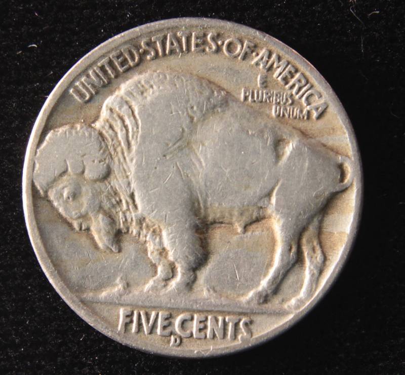 1938 D BUFFALO NICKEL VF