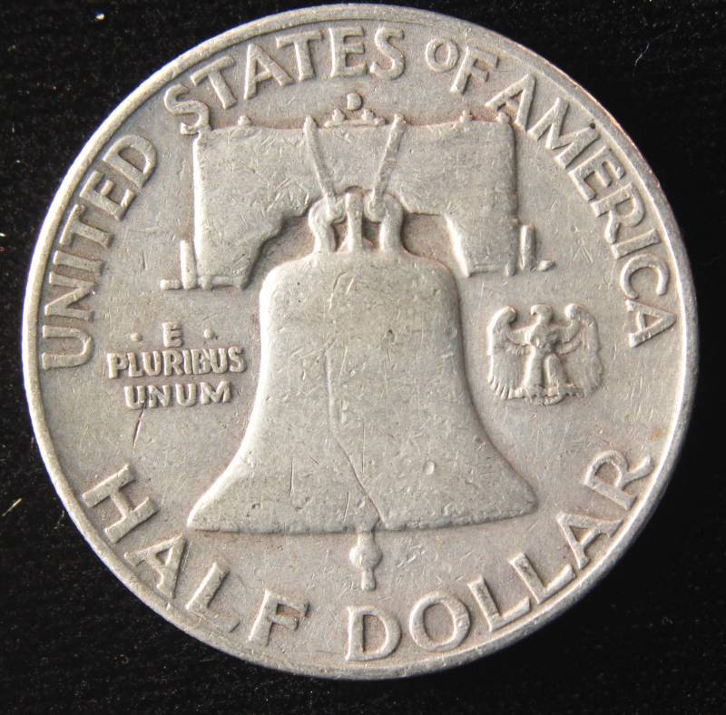 1954 D FRANKLIN SILVER HALF DOLLAR