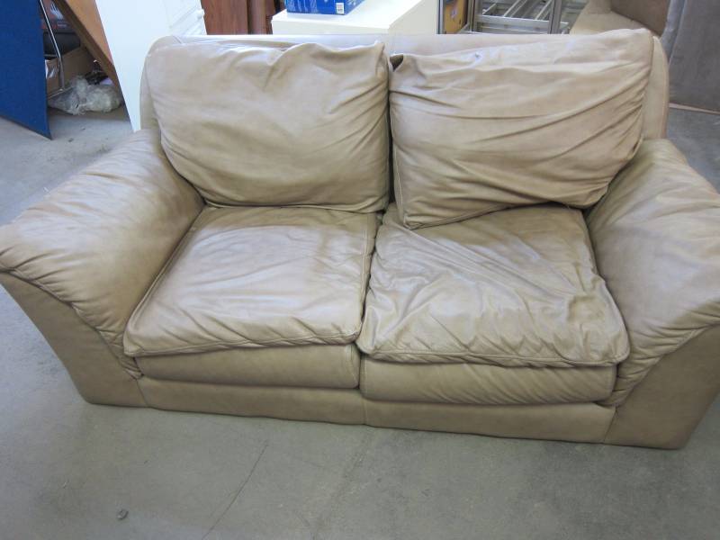 Leather Loveseat