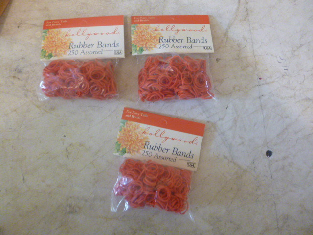 3 Packs of Hollywood Rubber Bands