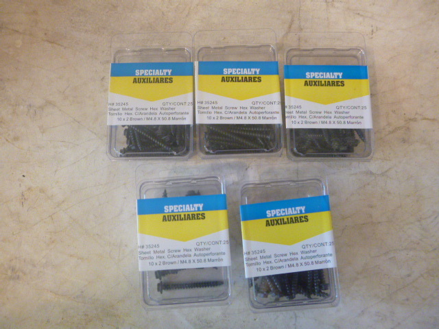 5 Packs of Hex Sheet Metal Screws