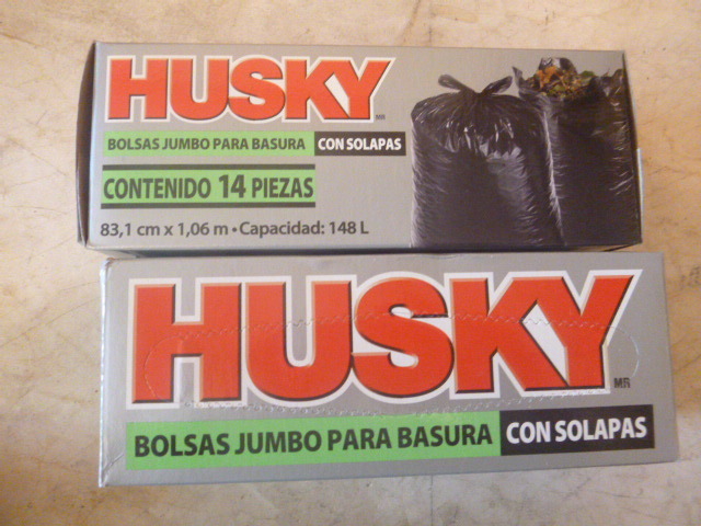2 Boxes of Husky Trash Bags