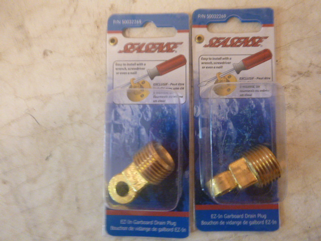 2 Packs of Seasense EZ-In Garboard Drain Plugs