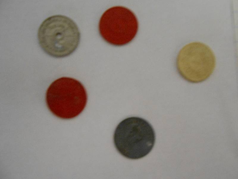 lot 52 image: Antique Tax Tokens and Campaign Bottns